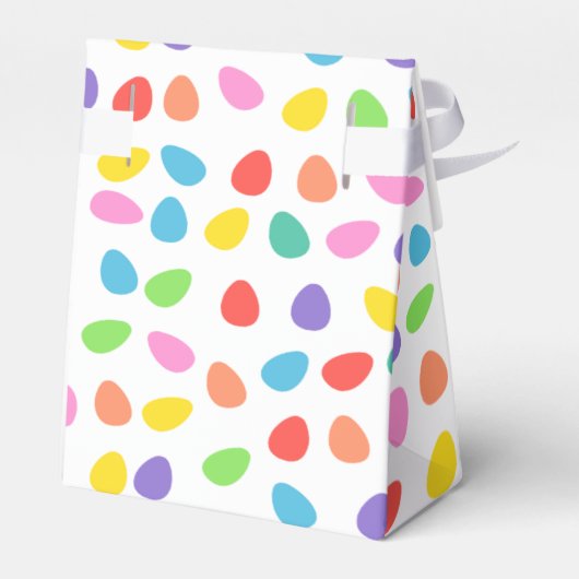 Colorful Easter Eggs Pattern Bedankdoosjes (Achterkant)