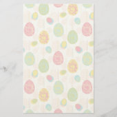 Colorful Easter Eggs Pattern Briefpapier (Voorkant)