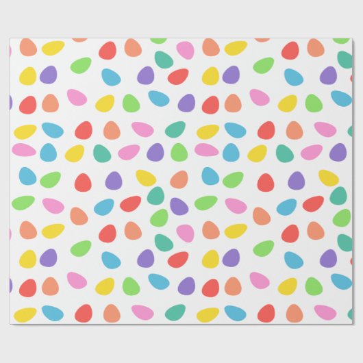 Colorful Easter Eggs Pattern Cadeaupapier (Vlak)