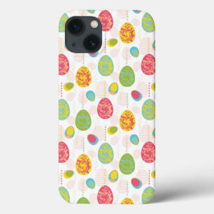 Colorful Easter Eggs Pattern iPhone 13 Hoesje