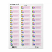 Colorful Easter Eggs Pattern Etiket (Full Sheet)