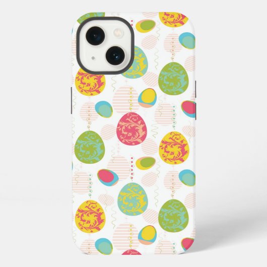 Colorful Easter Eggs Pattern iPhone Hoesje (Achterkant)