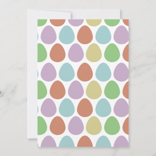 Colorful Easter Eggs Pattern Kaart (Achterkant)