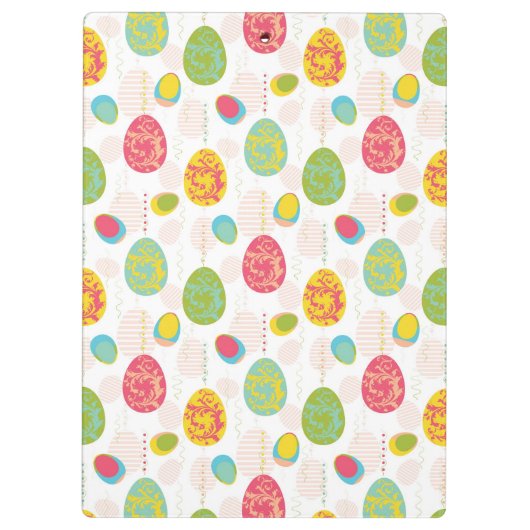 Colorful Easter Eggs Pattern Klembord (Achterkant)