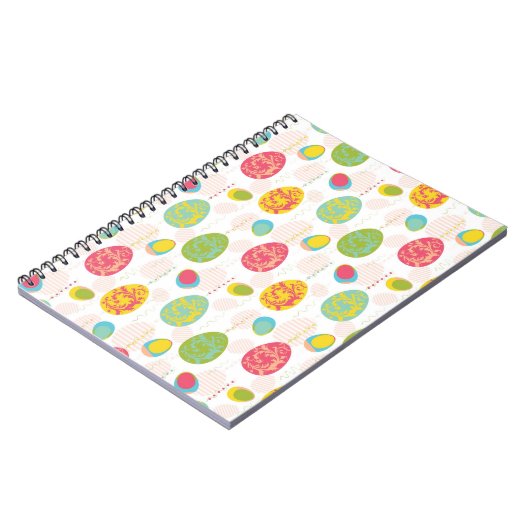 Colorful Easter Eggs Pattern Notitieboek (Linkerzijde)