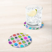 Colorful Easter Eggs Pattern Ronde Kartonnen Onderzetter (Insitu)