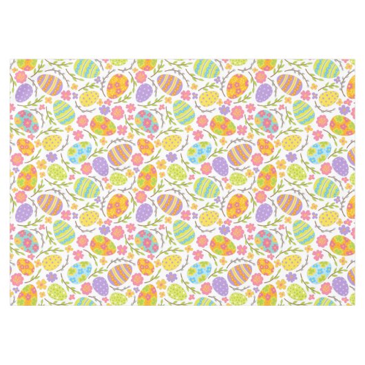 Colorful Easter Eggs Pattern Tafelkleed (Voorkant (Horizontaal))