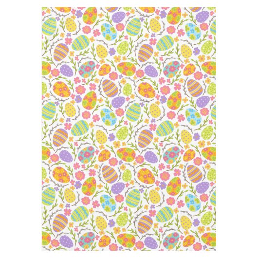 Colorful Easter Eggs Pattern Tafelkleed (Voorkant)