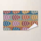 Colorful Easter Eggs Stripes Pattern Happy Easter Bad Handdoek (Handdoek)