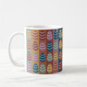 Colorful Easter Eggs Stripes Pattern Happy Easter Koffiemok (Links)