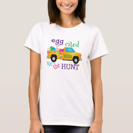 Colorful Easter Hunt Bunny Truck T-Shirt