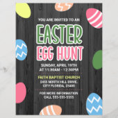 Colorful Easter Hunt Church Event Flyer (Voorkant)
