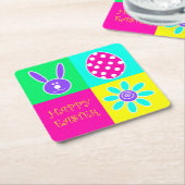 Colorful Easter Kartonnen Onderzetters (Schuin)