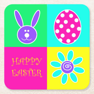 Colorful Easter Kartonnen Onderzetters