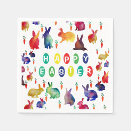 Colorful Easter Paper Napkins Servetten
