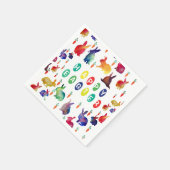 Colorful Easter Paper Napkins Servetten (Hoek)