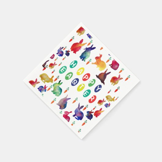 Colorful Easter Paper Napkins Servetten (Hoek)