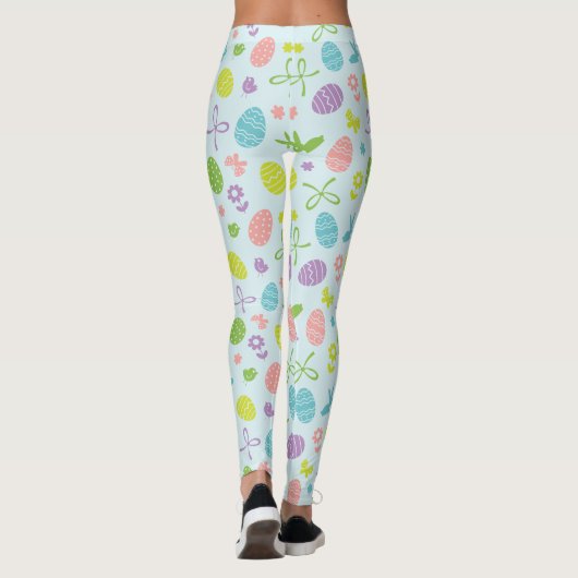 Colorful Easter Spring Patroon | Leggings (Achterkant)