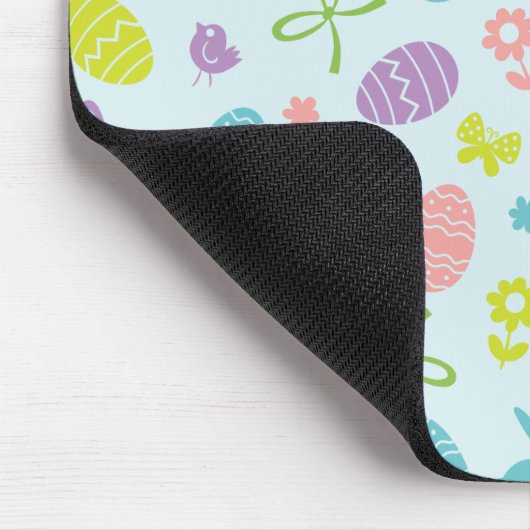 Colorful Easter Spring Patroon | Mousepad Muismat (Hoek)