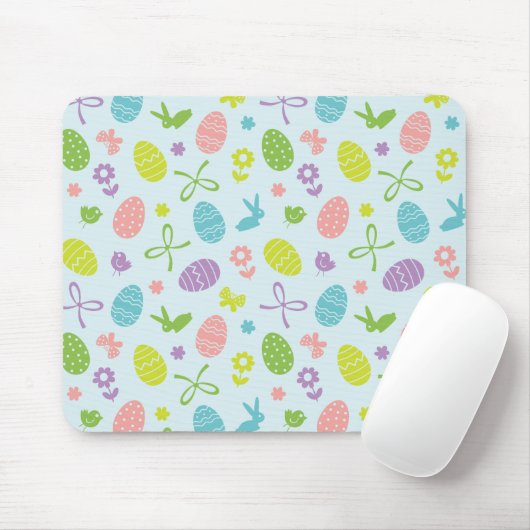 Colorful Easter Spring Patroon | Mousepad Muismat (Met muis)