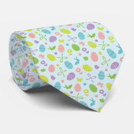 Colorful Easter Spring Patroon | Necktie Stropdas