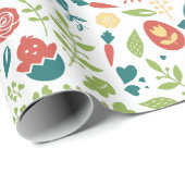 Colorful Easter Symbols naadloos patroon Cadeaupapier (Rol Hoek)