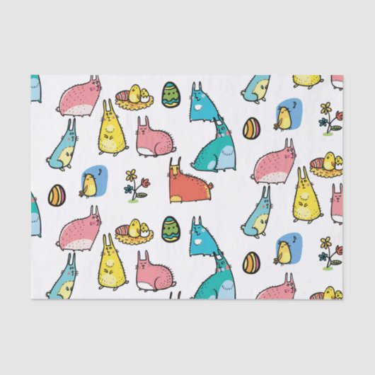 Colorful Easter Tissuepapier (Voorkant)