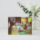 Colorful Edgar Degas Ballerina Fine Art Briefkaart (Staand voorkant)