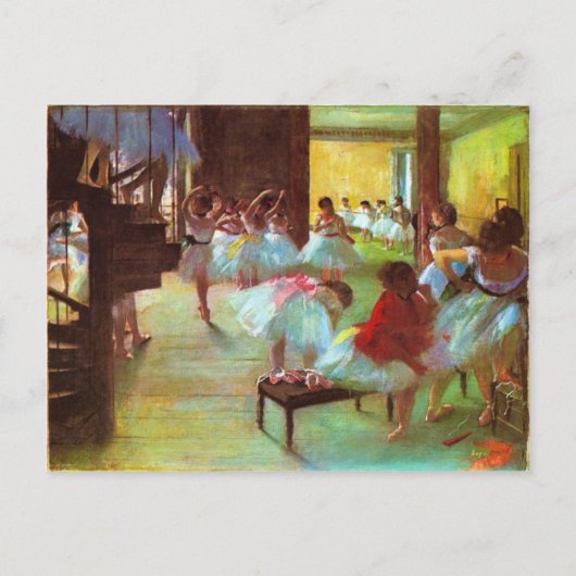 Colorful Edgar Degas Ballerina Fine Art Briefkaart (Voorkant)