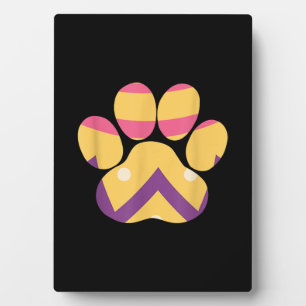 Colorful Egg Easter Paw Funny Dog Cat Lovers Gift Fotoplaat