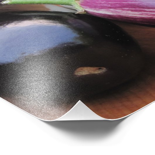 Colorful Eggplant-foto Foto Afdruk (Hoek)