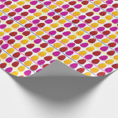 Colorful Eggs Happy Paast Cadeaupapier (Hoek)