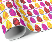 Colorful Eggs Happy Paast Cadeaupapier (Rol Hoek)