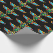 Colorful Egyptian Scarab Cadeaupapier (Hoek)