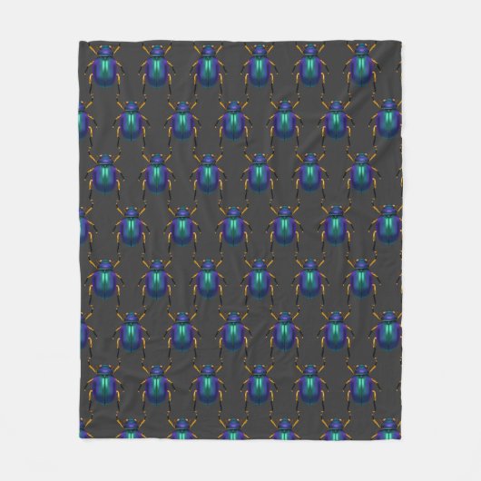 Colorful Egyptian Scarab Fleece Deken (Voorkant)