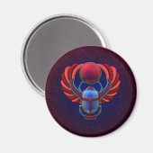 Colorful Egyptian Scarab Magneet (Voorkant / Achterkant)