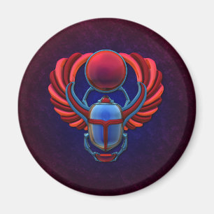 Colorful Egyptian Scarab Magneet