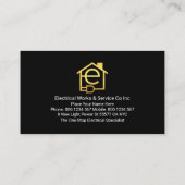 Colorful Electric Lightning Wave Electrical Visitekaartje (Achterkant)