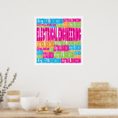 Colorful Electrical Engineering Poster (Keuken)