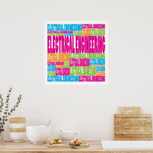 Colorful Electrical Engineering Poster (Keuken)