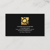 Colorful Electrical Wave Gold Electricia Bulb. Visitekaartje (Achterkant)