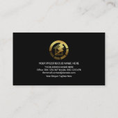 Colorful Electrical Wave Gold Home Lightning Visitekaartje (Achterkant)