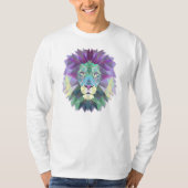 Colorful Elegant Abstracte Lion | Shirt Sleeve (Voorkant)