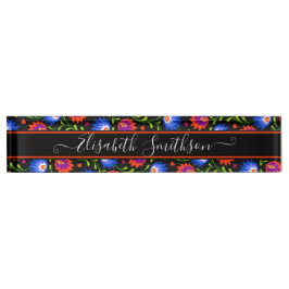 Colorful Elegant Professional Bold Bohemian Floral Naambordje