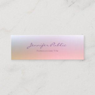 Colorful Elegant Professional Simple Sjabloon Mini Visitekaartje