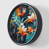 Colorful Elegant Tropical Leaves en Flowers | (Hoek)