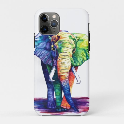 Colorful elephant Case-Mate iPhone case (Achterkant)