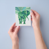 Colorful Elephant Gift | Funny Gift for Valentijns Flyer (Hand)