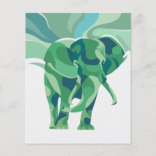 Colorful Elephant Gift | Funny Gift for Valentijns Flyer (Voorkant)
