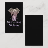 Colorful Elephant Inspirerend Buddhism Quote Visitekaartje (Voorkant / Achterkant)